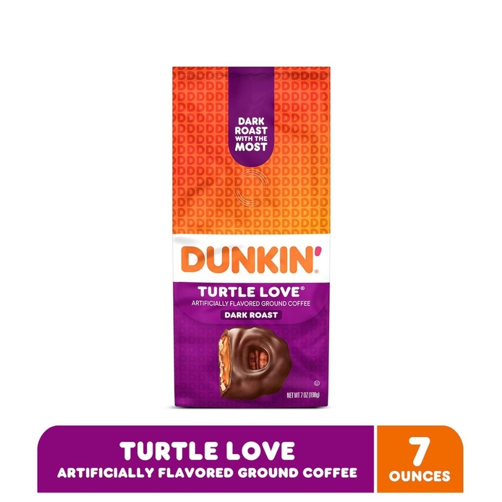 Dunkin' Turtle Love Dark Roast Coffee - Orange and Purple
